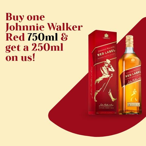 Buy one Red Label 750ML & get free 250ML