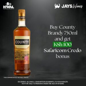 Buy County Brandy 750ml online in Nairobi Kenya