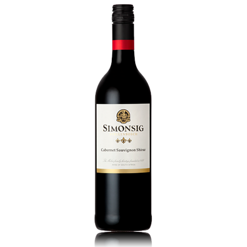 Simonsig. Вино Симонсиг Шираз. Каберне Совиньон Шираз. Вино Simonsig, Shiraz, 2015, 0.75 л. Вино Симонсиг Каберне красное сухое.