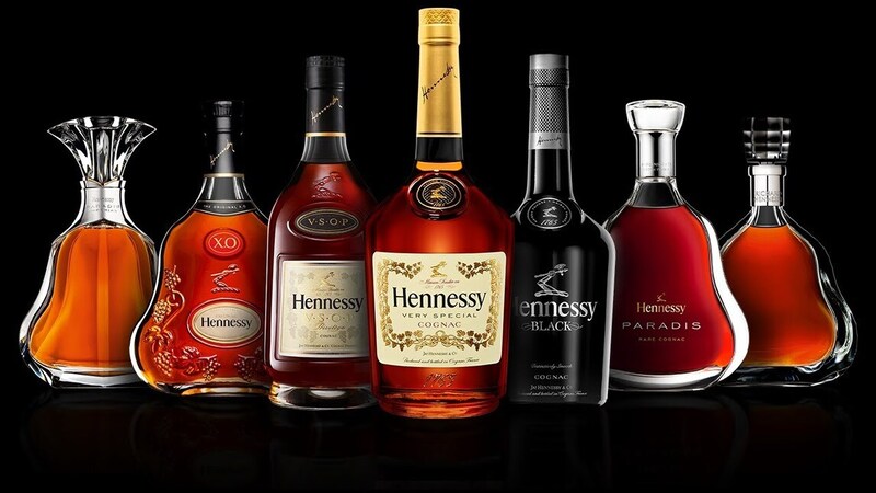 The different brands of Cognac