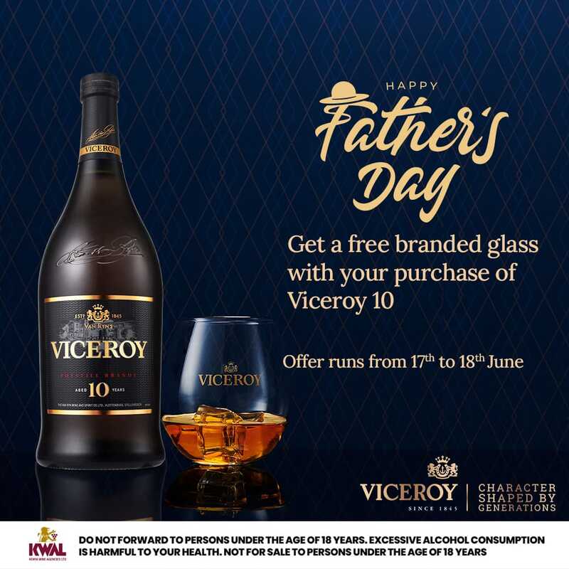 Order Viceroy 10 Years in Nairobi and get a free glass