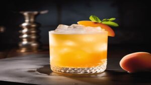 Cognac Honey Sour Cocktail